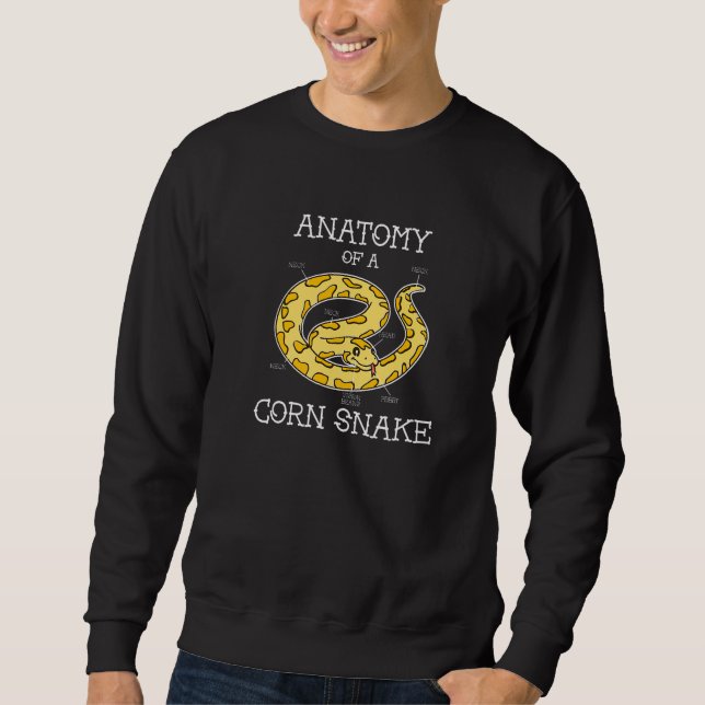 Anatomie einer Kornnatter Sweatshirt (Vorderseite)