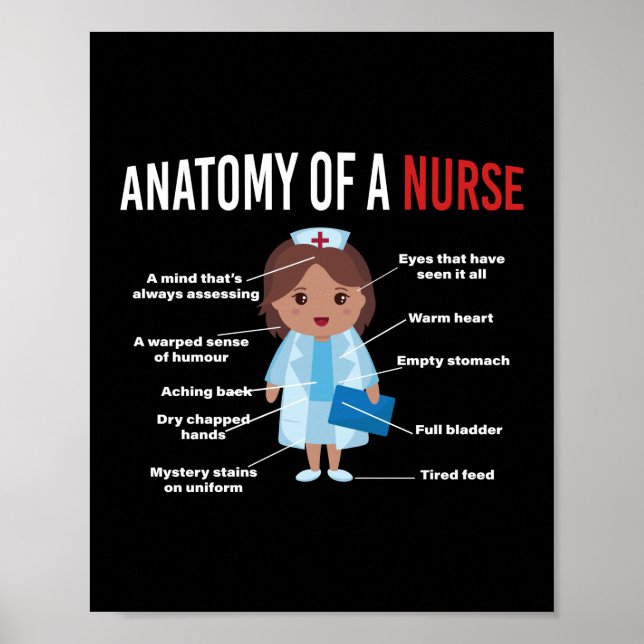 Anatomie einer Krankenschwester Poster (Vorne)
