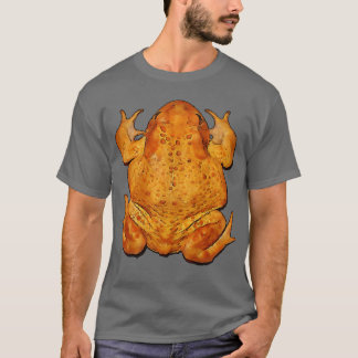 Anatomie einer Kröte Schwarz Umriss Kunst T-Shirt