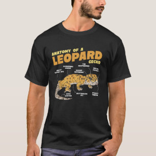 Anatomie einer Leopard-Gecko-Lizard T-Shirt