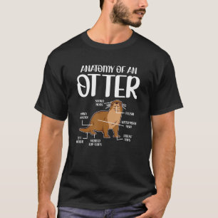 Anatomie einer Otter Sea Otter Pun T-Shirt
