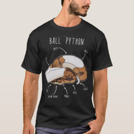 Anatomie einer piebaliden Königspython T-Shirt