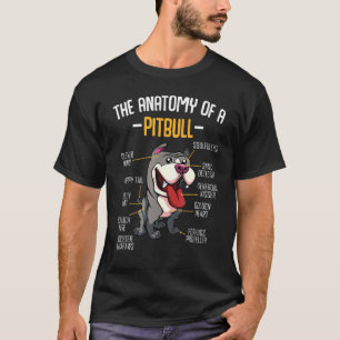 Anatomie einer Pitbull Lustige süße Hundefreund Ti T-Shirt