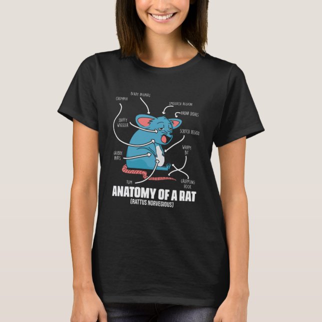 Anatomie einer Rattendefinition für Maushaube T-Shirt (Vorderseite)