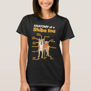 Anatomie einer Shiba Inu für sie und ihn T-Shirt