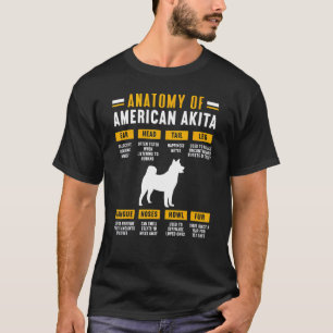 Anatomie eines amerikanischen Akita T-Shirt