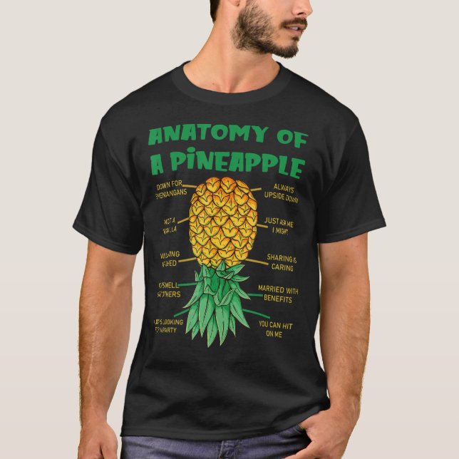 Anatomie eines Ananas T-Shirt (Vorderseite)
