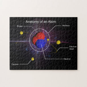 Anatomie eines Atom-Puzzlespiels Puzzle