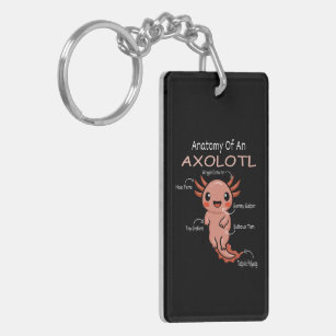 Anatomie eines Axolotl Schlüsselanhänger