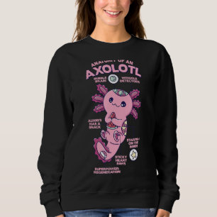 Anatomie eines Axolotl Sweatshirt