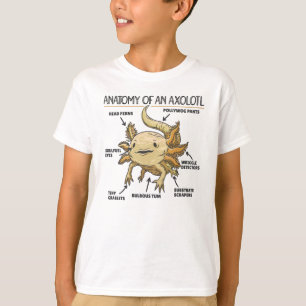 Anatomie eines Axolotl T-Shirt