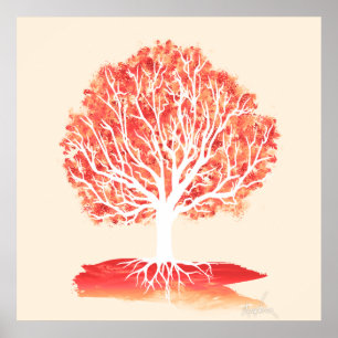 Anatomie eines Baumes. (24x24) Poster