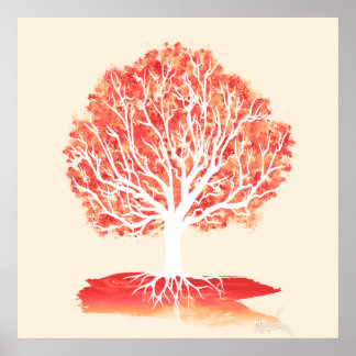 Anatomie eines Baumes. (24x24) Poster