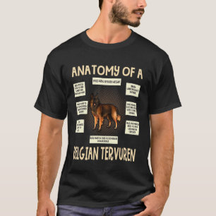 Anatomie eines belgischen Tervuren-Welpen T-Shirt