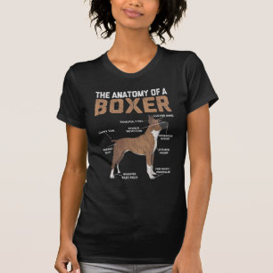 Anatomie eines Boxer Hund Tierherds T-Shirt