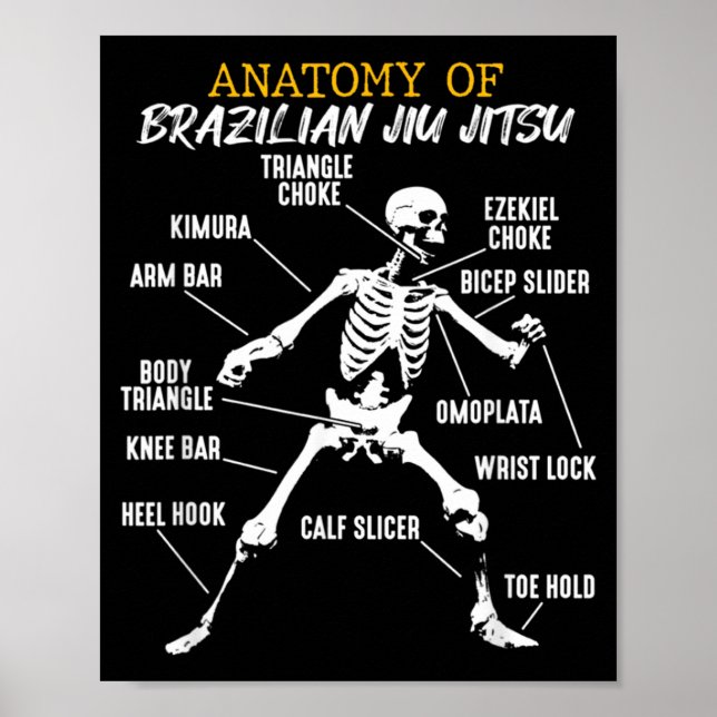 Anatomie eines Brazilian Jiu Jitsu Poster (Vorne)