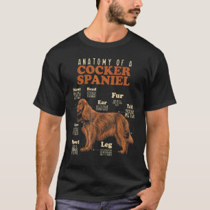 Anatomie eines Cocker Spaniels Funktion von Dogu20 T-Shirt