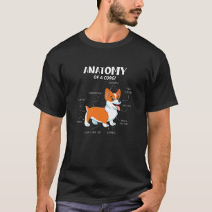 Anatomie eines Corgis Hundeanatomie Corgi Hund T-Shirt
