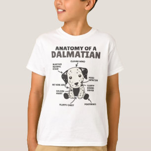 Anatomie eines Dalmatiners süße Hunde Funny Puppy T-Shirt