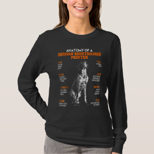 Anatomie eines deutsch-kurzhaarigen Punkenhundes T-Shirt