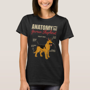 Anatomie eines deutschen Hirten 1 T-Shirt