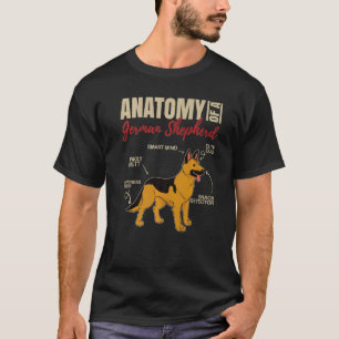 Anatomie eines deutschen Schäferhundes 1 T-Shirt