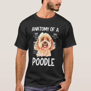 Anatomie eines Doodles für Hundefehler T-Shirt