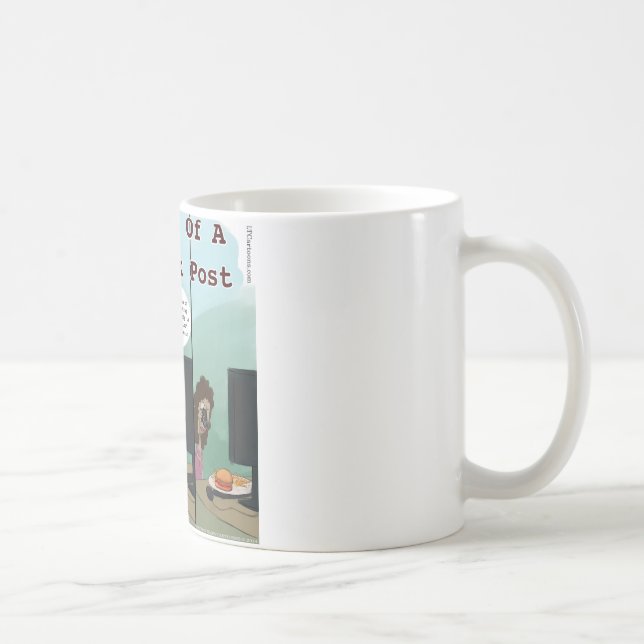 Anatomie eines Facebook-Posts Lustig Tasse (Rechts)