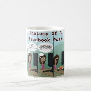 Anatomie eines Facebook-Posts lustig Tasse