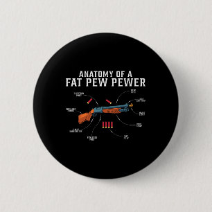 Anatomie eines fettgezähmten, sonnigen Jagdjägers Button