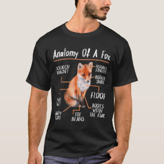 Anatomie eines Fox-Geschenkes Red Fox T-Shirt