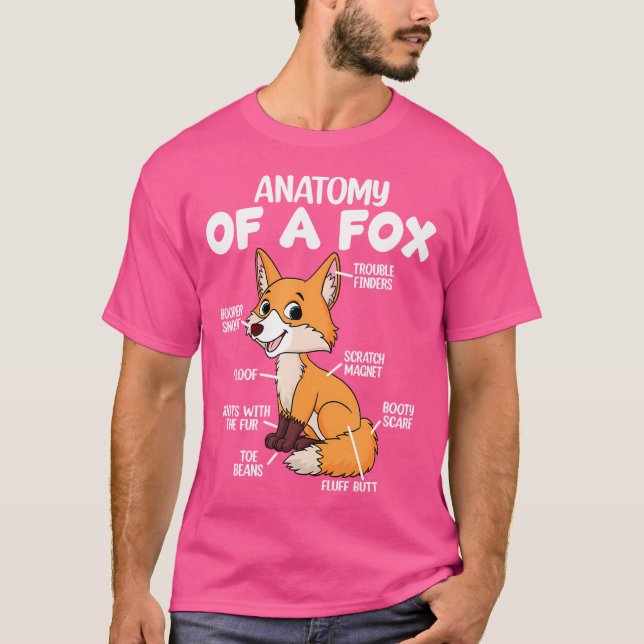 Anatomie eines Fuchses T-Shirt (Vorderseite)