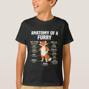 Anatomie eines Furry Fandom Furries Niedlich süß s T-Shirt