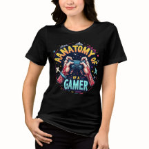 Anatomie eines Gamer-T - Shirt - Perfekt für Gamin