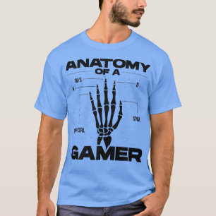 Anatomie eines Gamer Video Game Player Gaming PC C T-Shirt