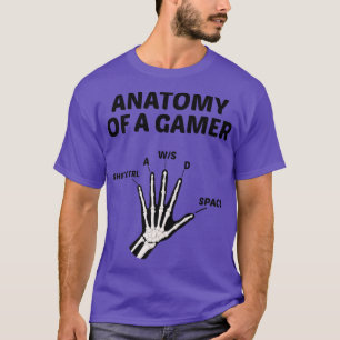 Anatomie eines Gamer Video Game Player Gaming PC C T-Shirt