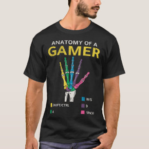 Anatomie eines Gamer-Videospiels T-Shirt