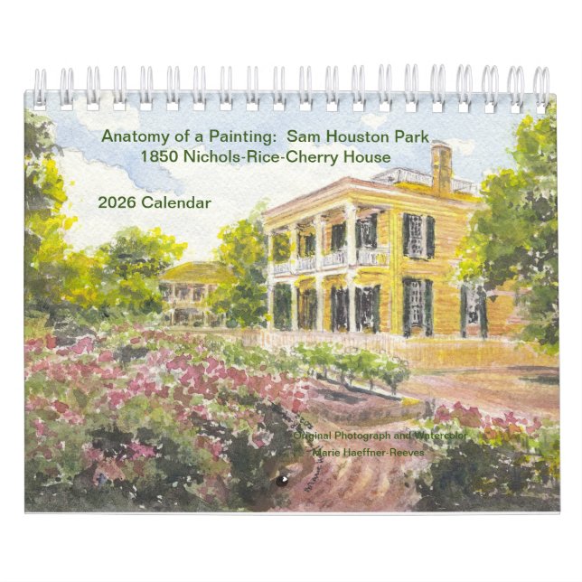 Anatomie eines Gemäldes: Sam Houston Park 1850 Hau Kalender (Titelbild)