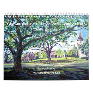 Anatomie eines Gemäldes: Sam Houston Park 2025 Kalender