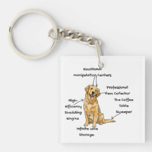 Anatomie eines Golden Retrievers - Lustiges Hunde- Schlüsselanhänger