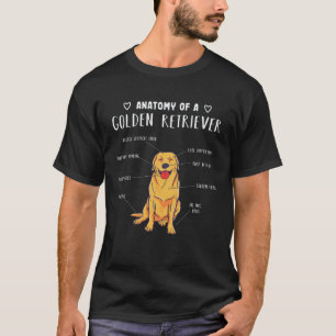 Anatomie eines Golden Retrievers T-Shirt