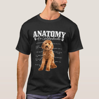 Anatomie eines Goldendoodle Niedlich Dog Doodle Mo T-Shirt