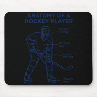 Anatomie eines Hockeyspielers lustiger Sport Mousepad