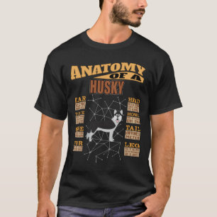 Anatomie eines Husky Funny Husky T-Shirt