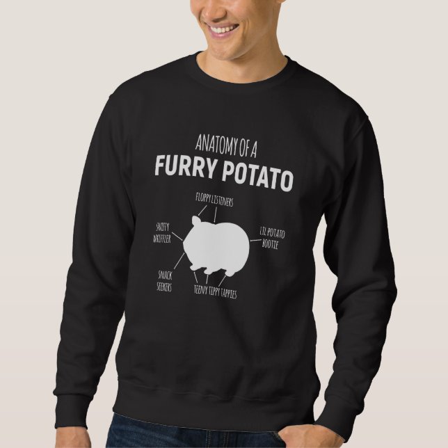 Anatomie eines Kartoffelpiers Sweatshirt (Vorderseite)