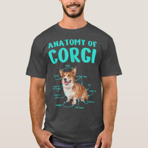 Anatomie eines Korgis, Geschenke für Hundefreunde, T-Shirt