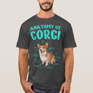 Anatomie eines Korgis, Geschenke für Hundefreunde, T-Shirt