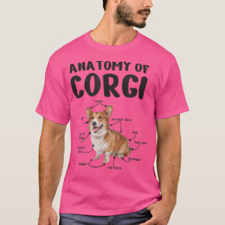Anatomie eines Korgis, Geschenke für Hundefreunde, T-Shirt