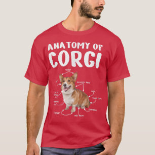 Anatomie eines Korgis, Geschenke für Hundefreunde, T-Shirt