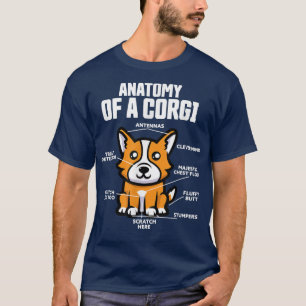 Anatomie eines korgischen Hundes T-Shirt